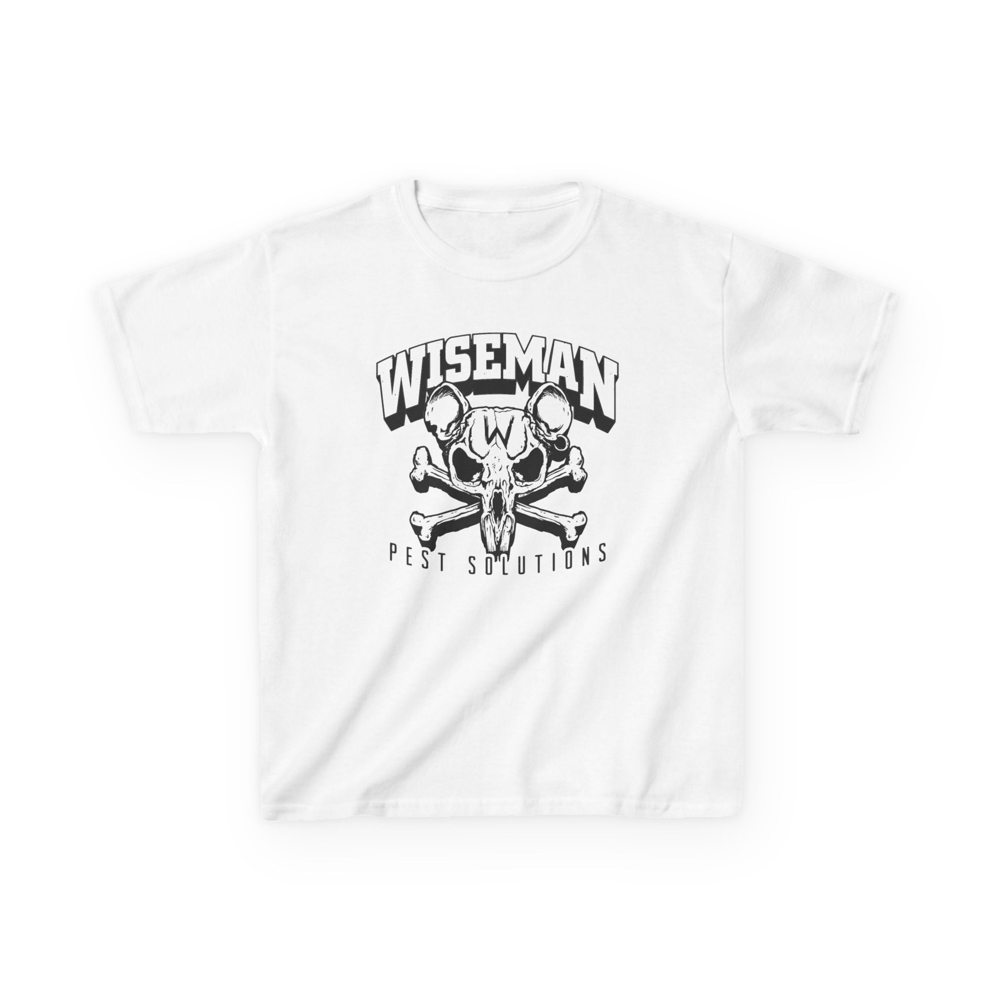 Wiseman Rat Skull Kids Tee — Edgy Graphic Tee for Boys & Girls