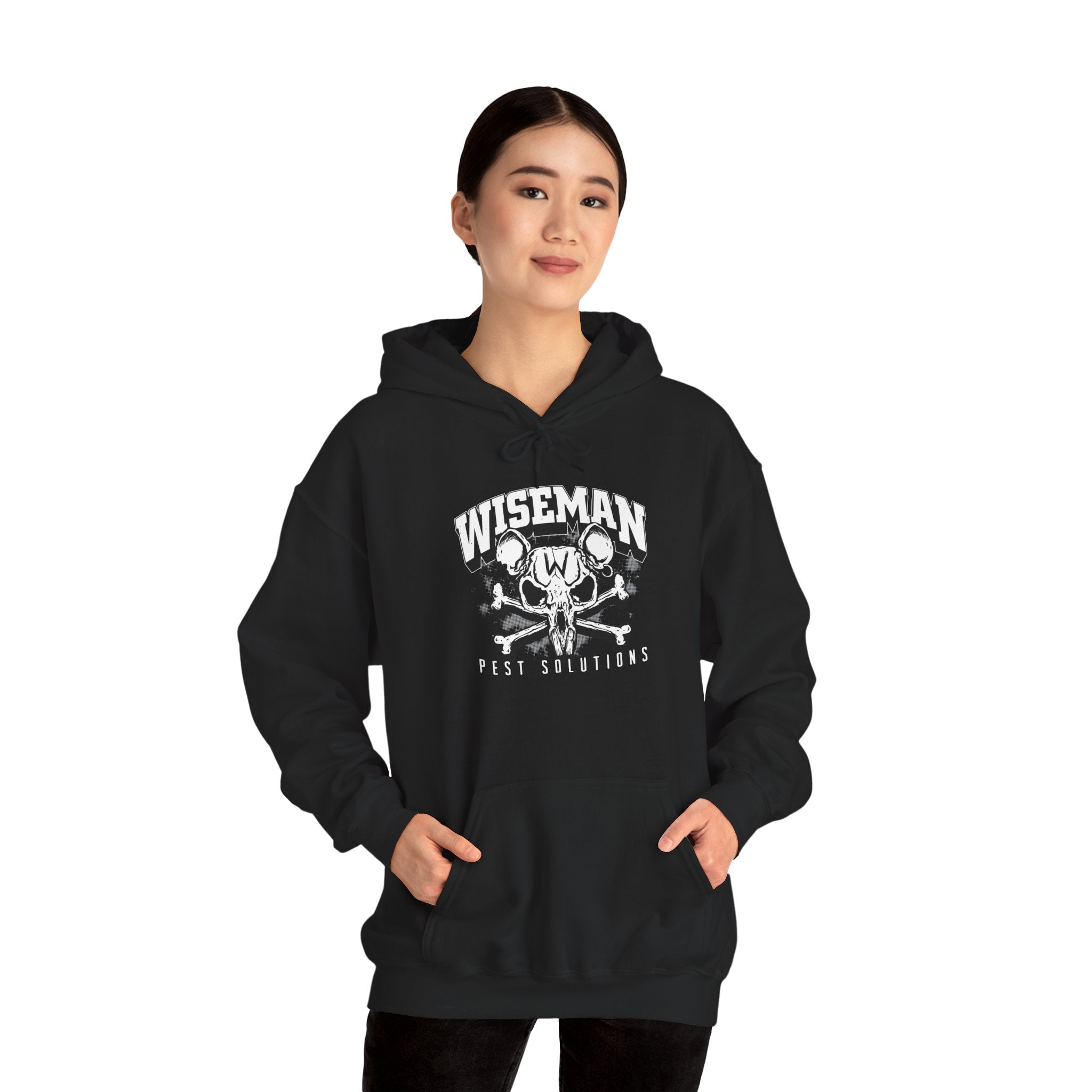 Wiseman Skull & Bones Hoodie – Vintage Skateboarding Graphic Pullover