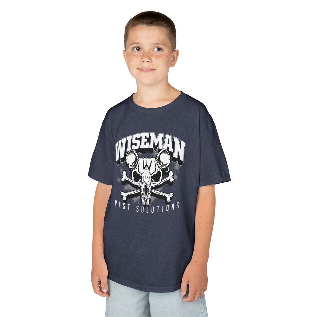 Wiseman Rat Skull Kids Tee — Edgy Graphic Tee for Boys & Girls