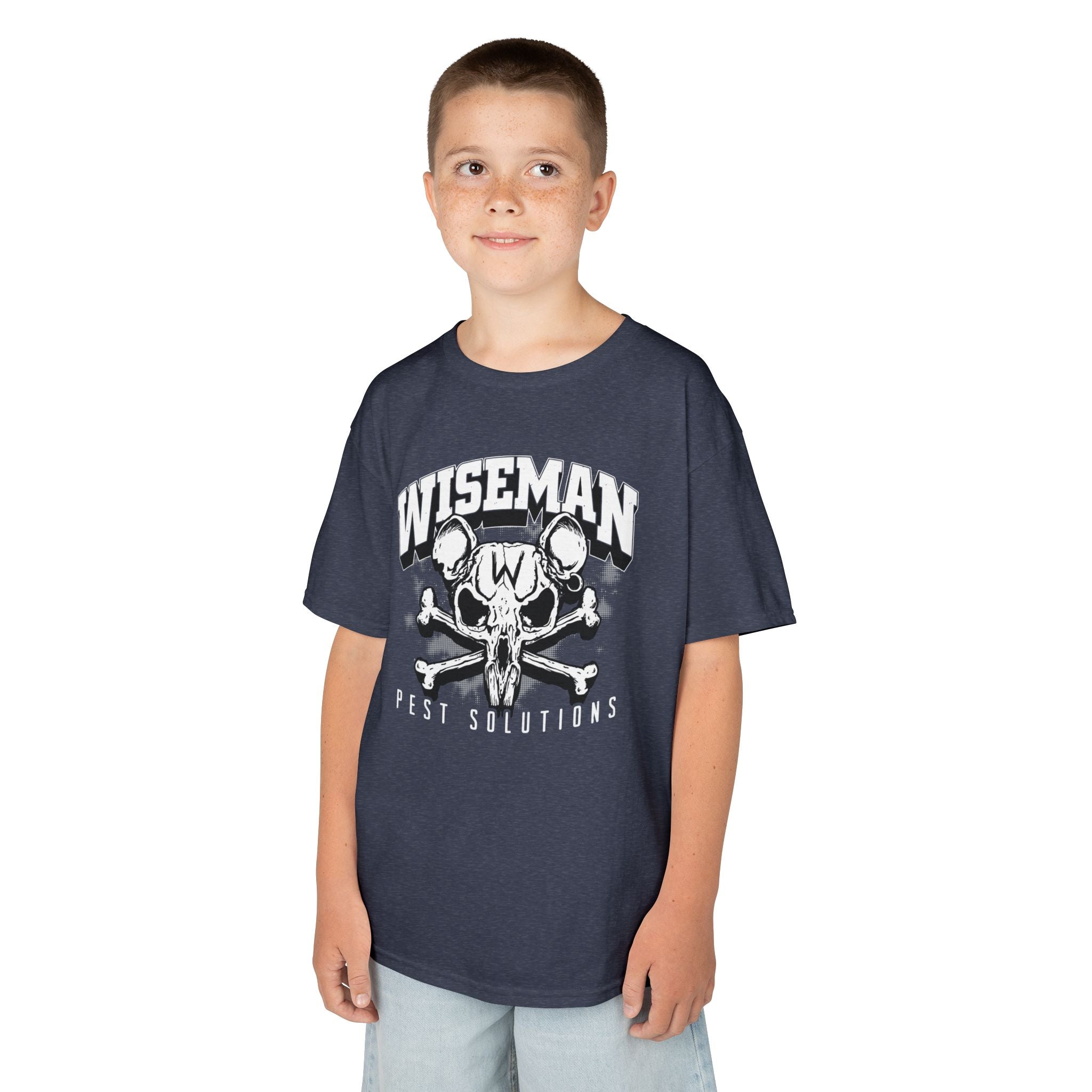 Wiseman Rat Skull Kids Tee — Edgy Graphic Tee for Boys & Girls
