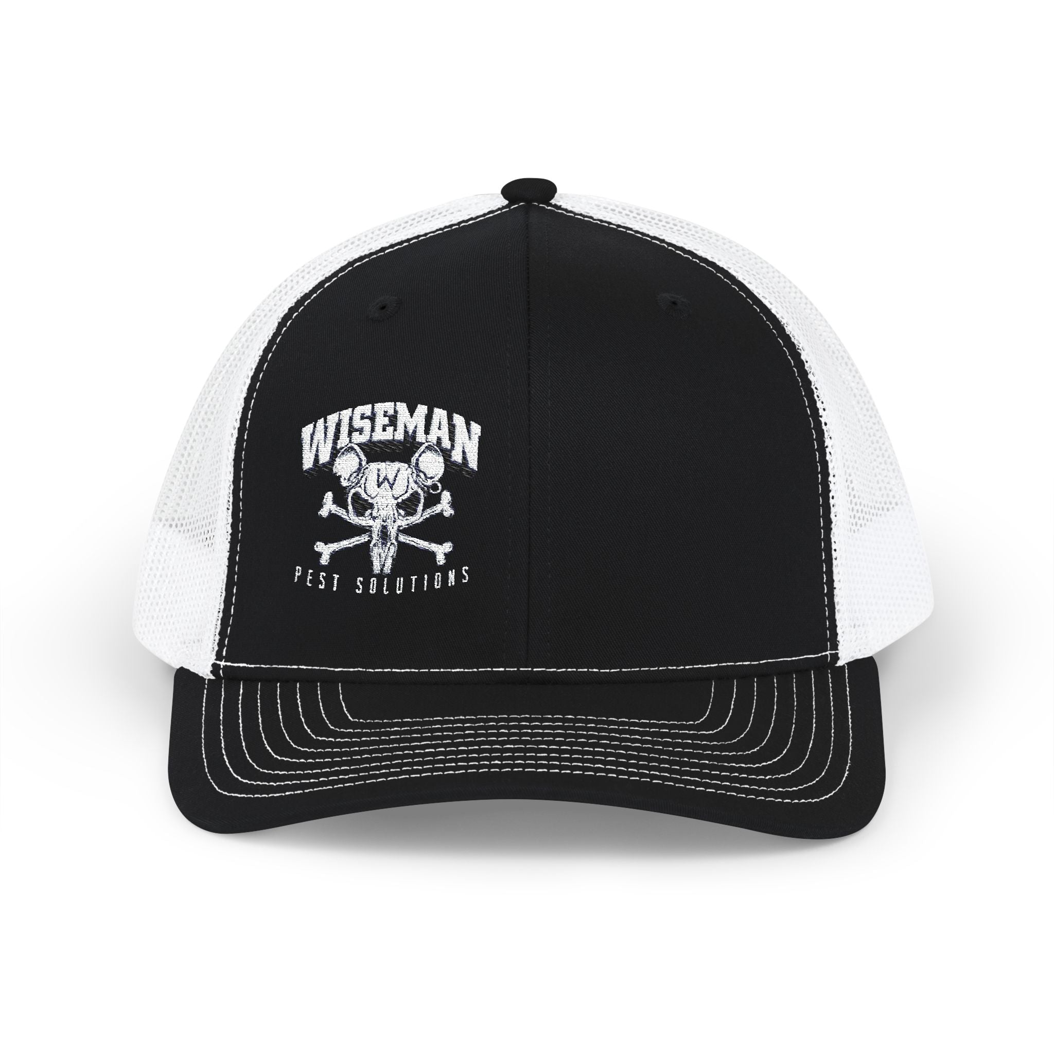 Rat Skull Trucker Cap - Wiseman Pest Solutions Snapback
