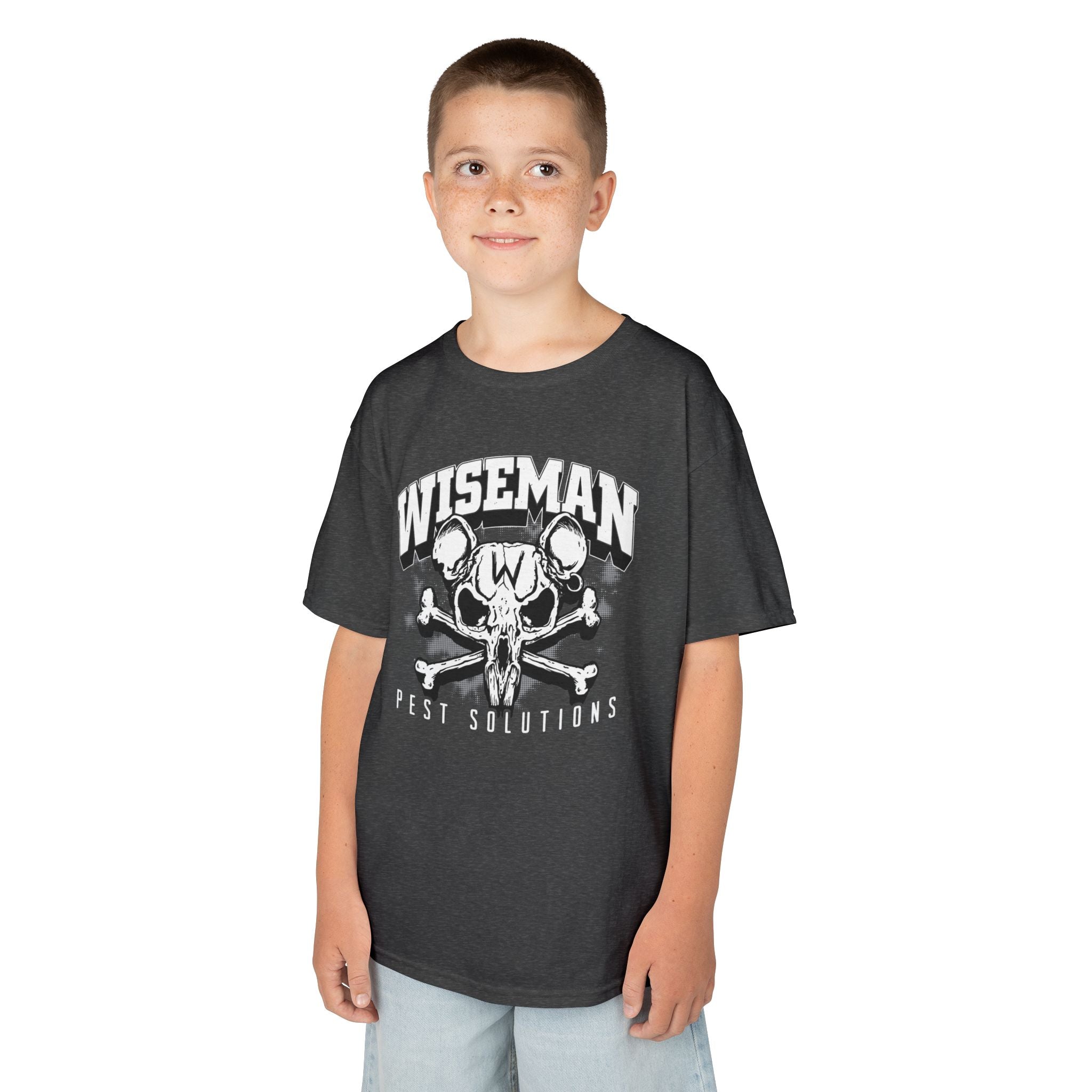Wiseman Rat Skull Kids Tee — Edgy Graphic Tee for Boys & Girls