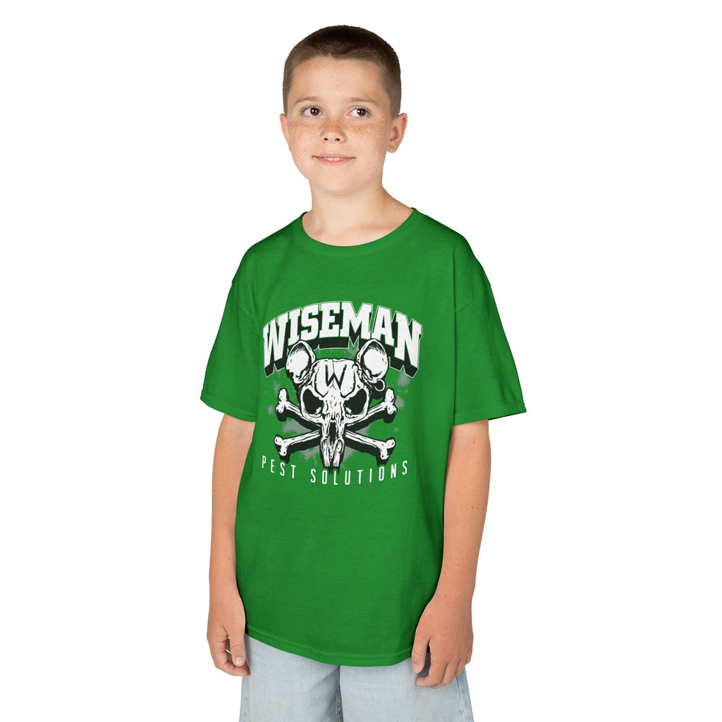 Wiseman Rat Skull Kids Tee — Edgy Graphic Tee for Boys & Girls