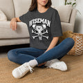 Wiseman Pest Solutions Rat Skull Logo T-Shirt | Exterminator Graphic Tee