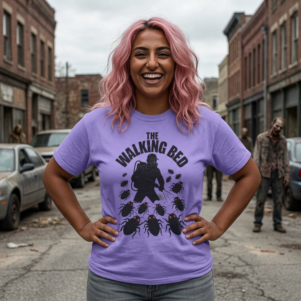 The Walking Bed Bug Apocalypse T-Shirt — Pest Control Humor Tee