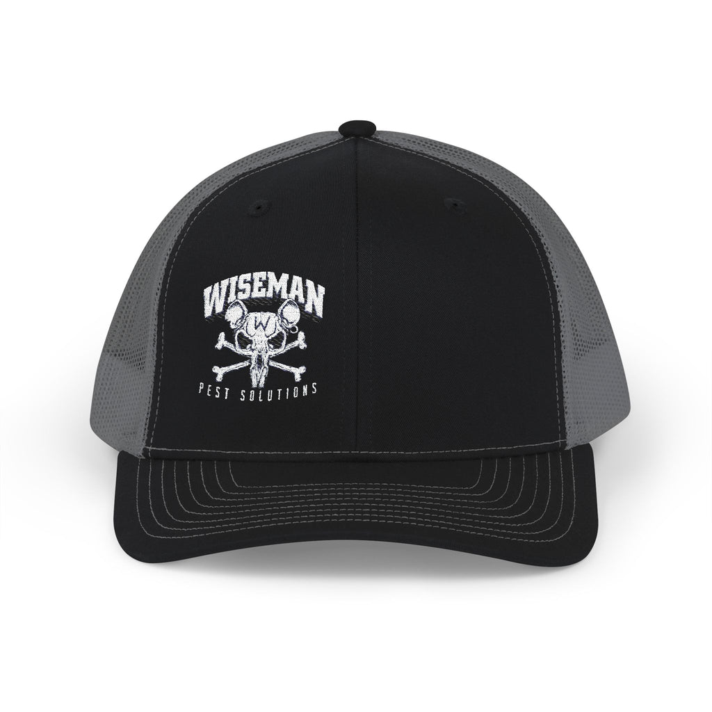 Rat Skull Trucker Cap - Wiseman Pest Solutions Snapback