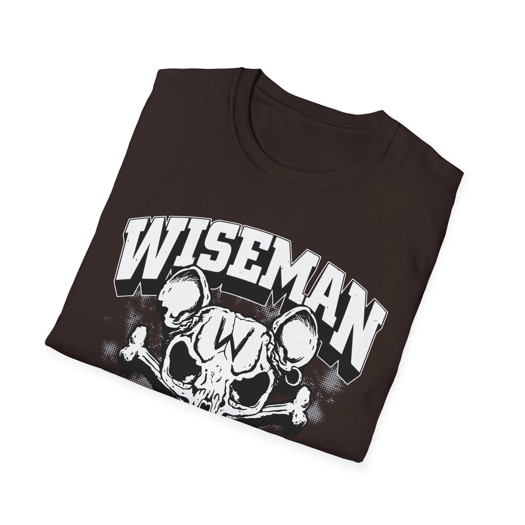 Wiseman Pest Solutions Rat Skull Logo T-Shirt | Exterminator Graphic Tee