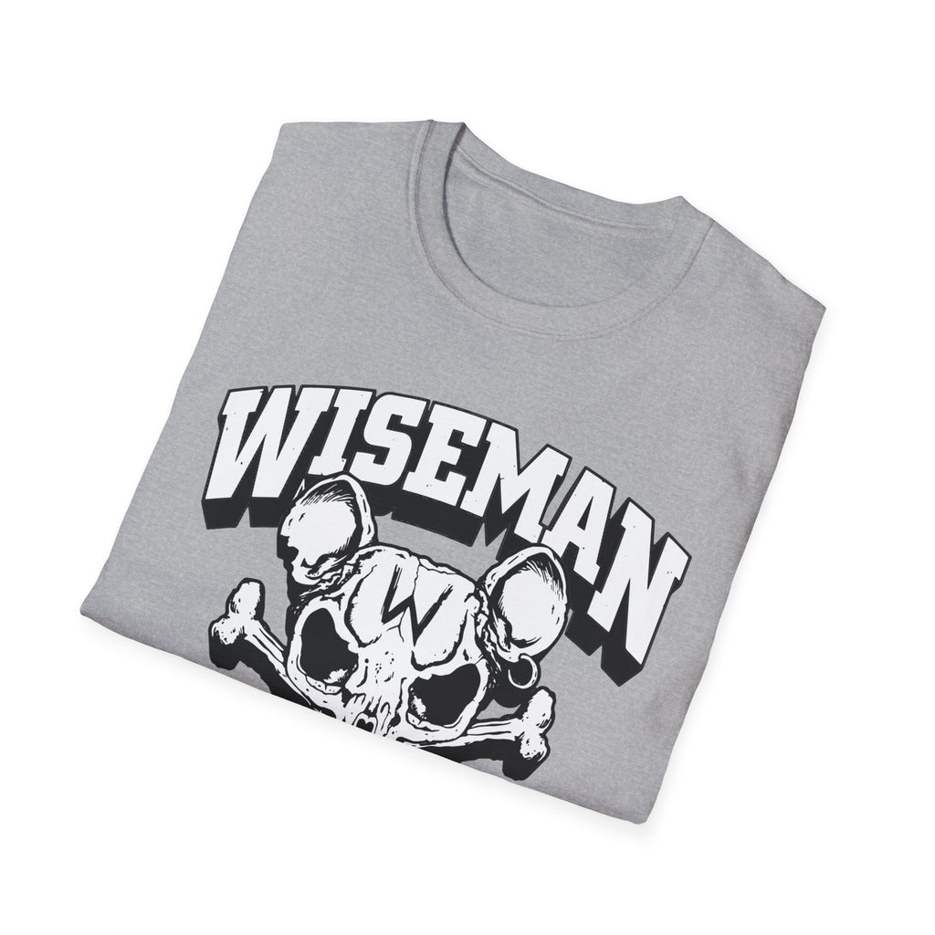 Wiseman Pest Solutions Rat Skull Logo T-Shirt | Exterminator Graphic Tee