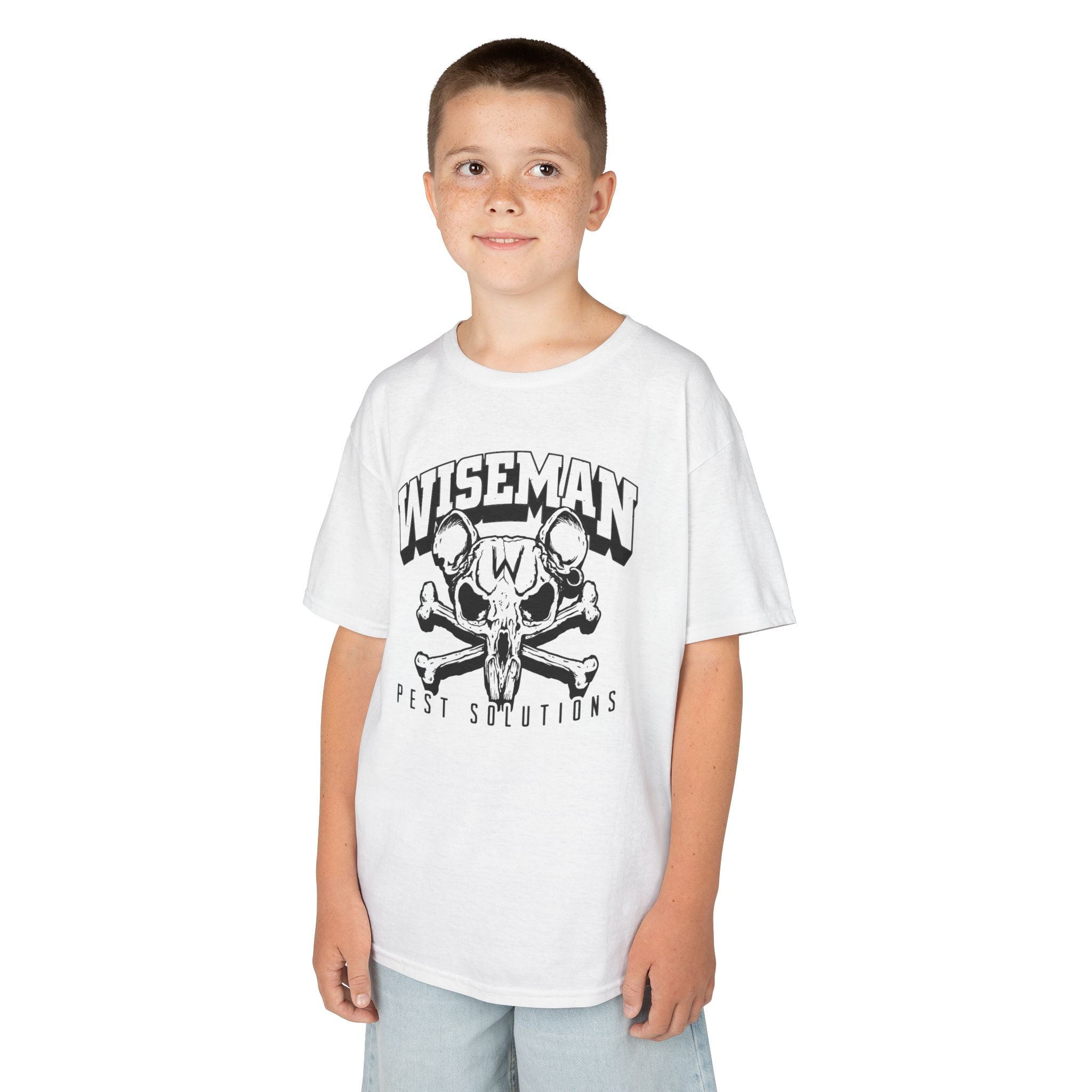 Wiseman Rat Skull Kids Tee — Edgy Graphic Tee for Boys & Girls