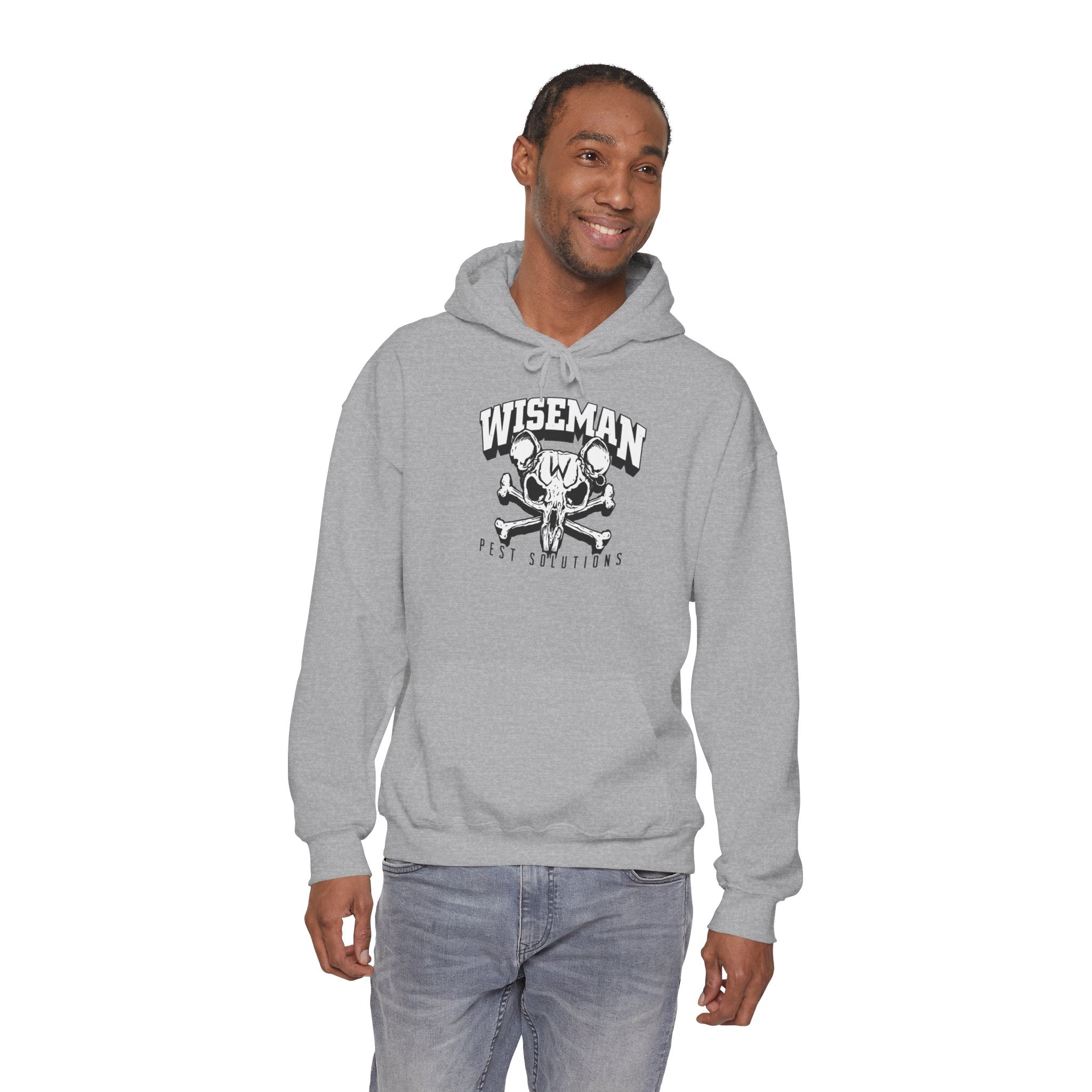 Wiseman Skull & Bones Hoodie – Vintage Skateboarding Graphic Pullover