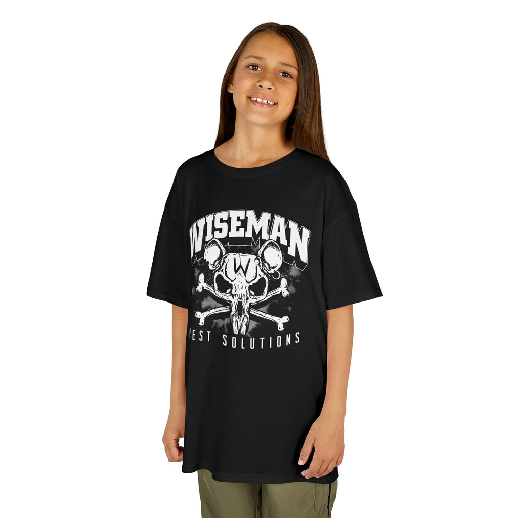 Wiseman Rat Skull Kids Tee — Edgy Graphic Tee for Boys & Girls