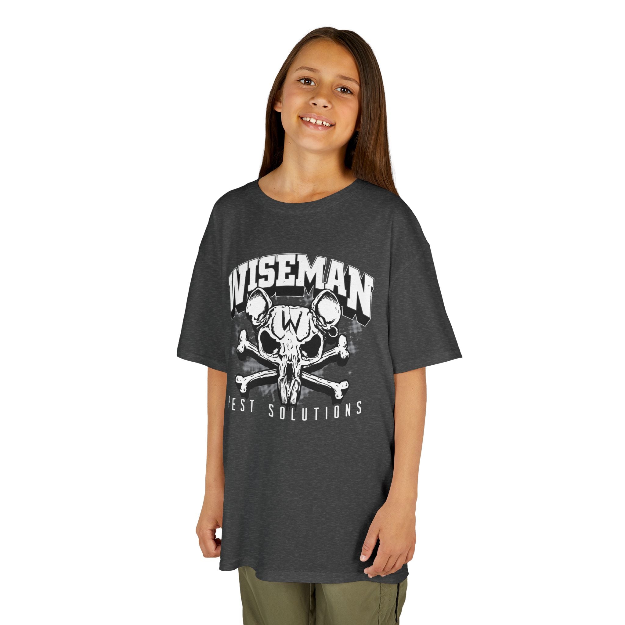 Wiseman Rat Skull Kids Tee — Edgy Graphic Tee for Boys & Girls