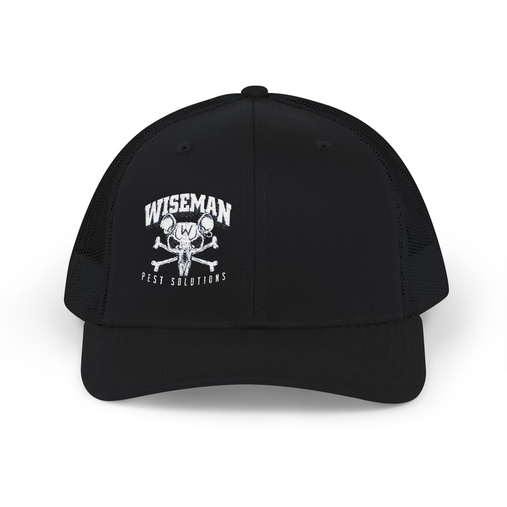 Rat Skull Trucker Cap - Wiseman Pest Solutions Snapback