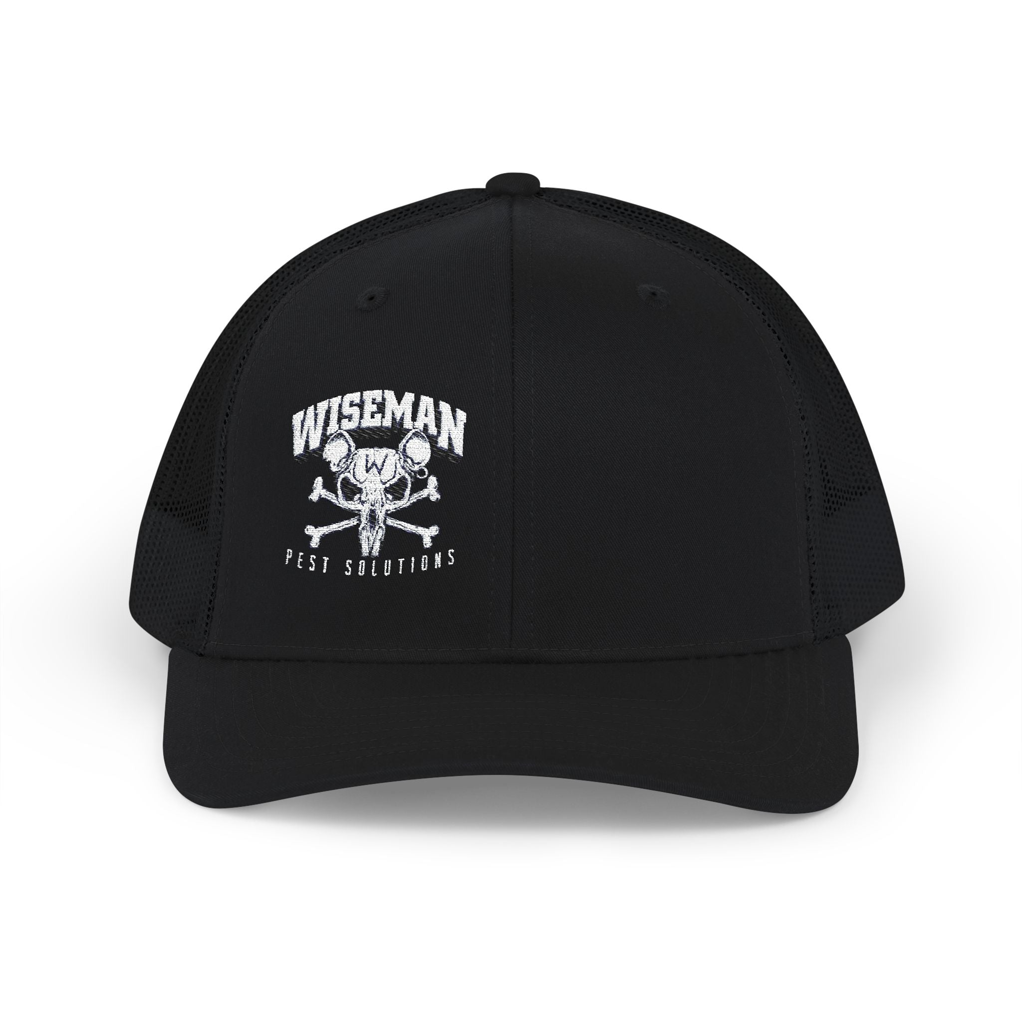 Rat Skull Trucker Cap - Wiseman Pest Solutions Snapback