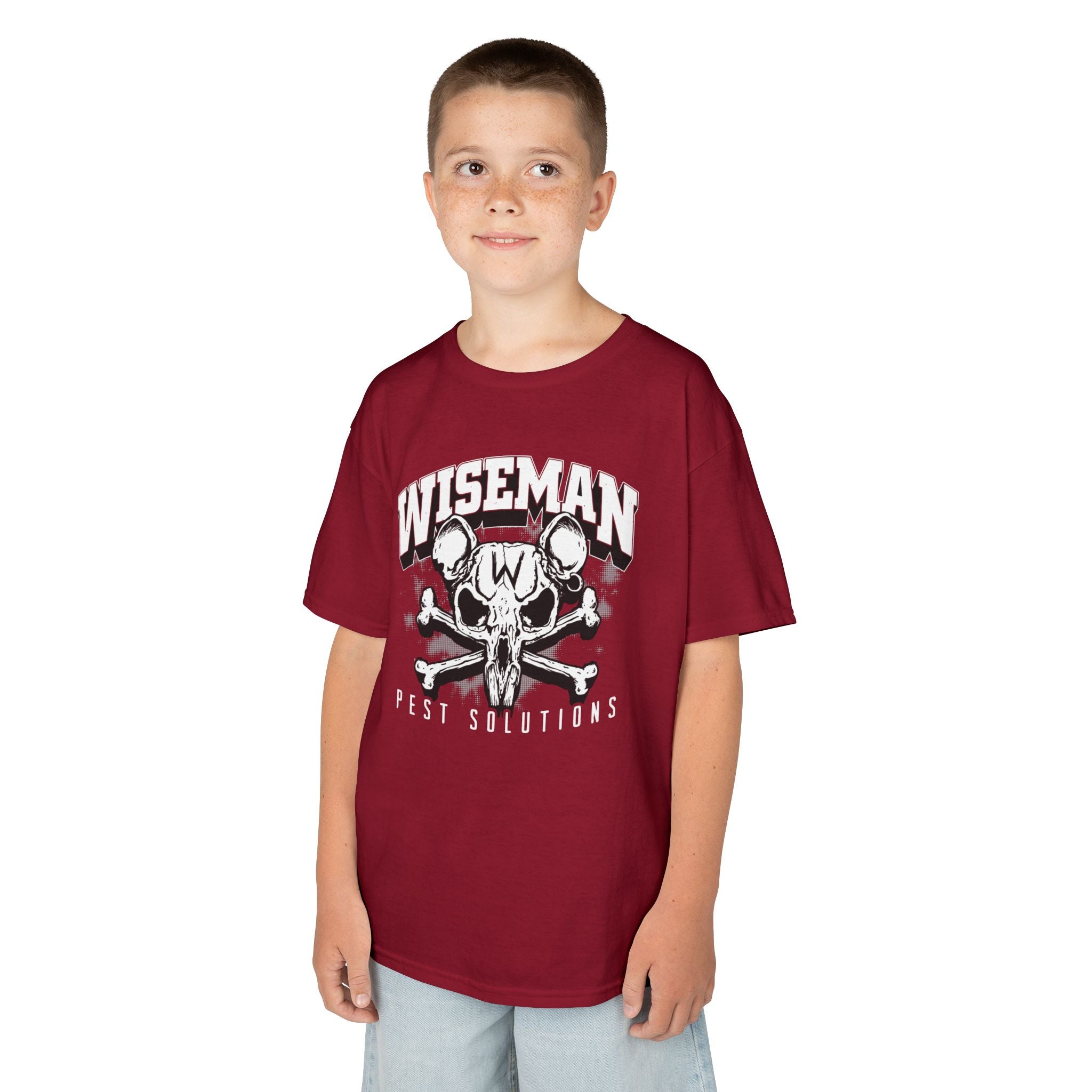 Wiseman Rat Skull Kids Tee — Edgy Graphic Tee for Boys & Girls